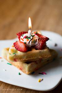 Cake Batter Waffles